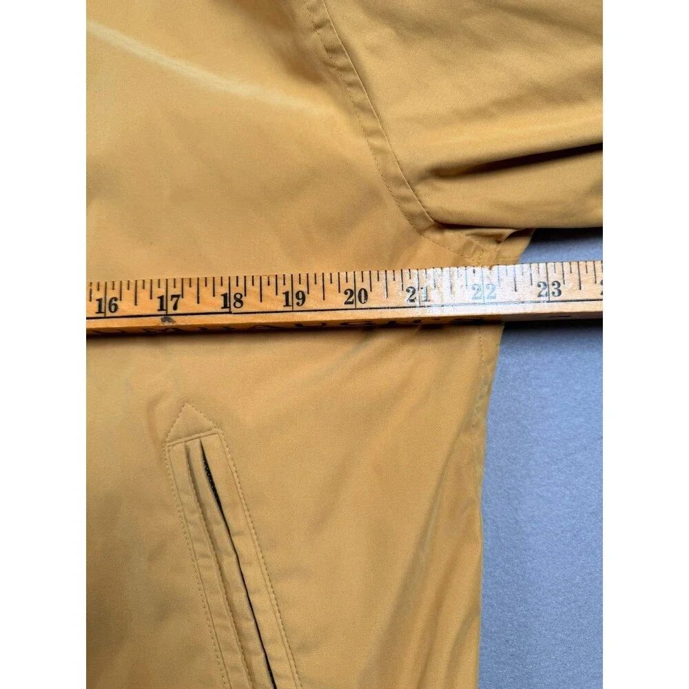 Medium Vintage Newport Harbor Mustard Yellow Bomber Jacket Sunglass pocket